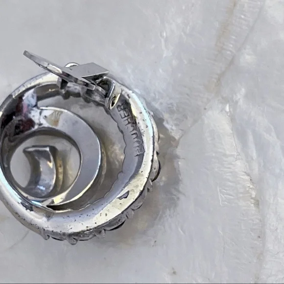 Boucher Estate Rhinestone Statement Clip Earrings - Picture 8 of 11